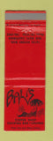 Matchbook Cover - Bali's Coffee Shop Van Nuys CA WORN