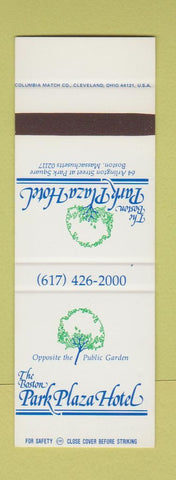 Matchbook Cover - Boston Park Plaza Hotel MA SAMPLE
