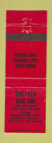 Matchbook Cover - The Feed Bag Inn Rossville IL WEAR