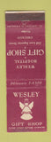 Matchbook Cover - Wesley Gift Shop Hospital Chicago IL