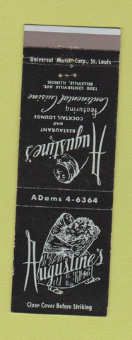 Matchbook Cover - Augustine's Restaurant Belleville ILK