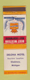 Matchbook Cover - Delona Motel Gladstone MI
