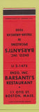 Matchbook Cover - Enzo Barsanti's Restaurant Boston MA Italian SAMPLE
