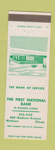 Matchbook Cover - The First National Bank Madison IL