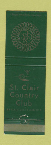 Matchbook Cover - St Clair Country Club Belleville IL
