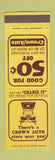 Matchbook Cover - Crown Auto Parts