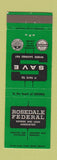 Matchbook Cover - Rosedale Federal Savings And Loan Covington KY