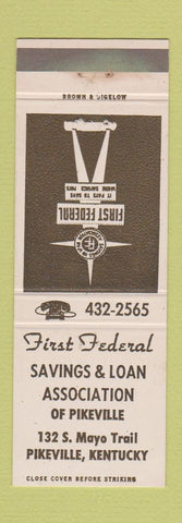 Matchbook Cover - First Federal Savings and Loan Pikeville KY