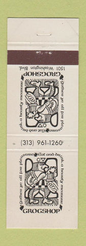 Matchbook Cover - Grog Shop Detroit MI