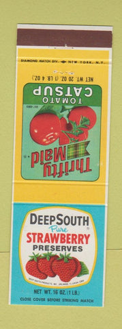 Matchbook Cover - Thrifty Maid Catsup Strawberry Preserves