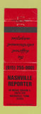Matchbook Cover - Nashville Reporter Magazine TN