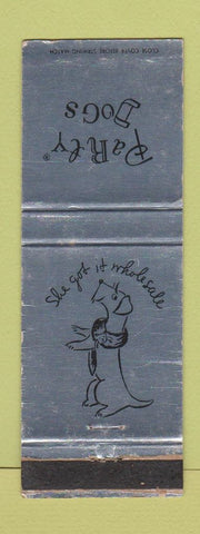 Matchbook Cover - Party Dogs Wholesale WEAR