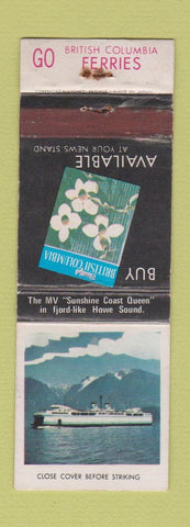 Matchbook Cover - British Columbia Tourism Magazine BC WEAR