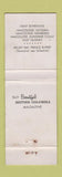 Matchbook Cover - British Columbia Tourism Magazine BC WEAR