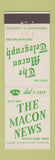 Matchbook Cover - The Macon Newspaper GA?