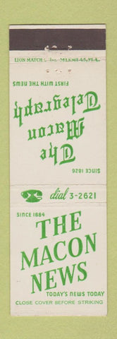 Matchbook Cover - The Macon Newspaper GA?