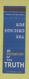 Matchbook Cover - The Chicago Sun Newspaper IL Parade Magazine girlie