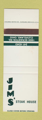 Matchbook Cover - Jim's Steak House Cleveland OH SAMPLE