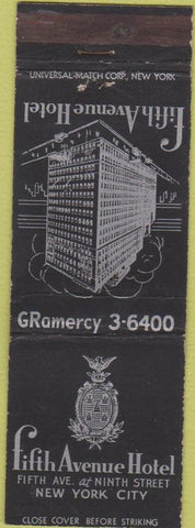 Matchbook Cover - Fifth Avenue Hotel New York City