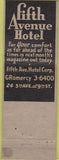Matchbook Cover - Fifth Avenue Hotel New York City