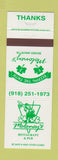 Matchbook Cover - Moloney's Restaurant Pub Broken Arrow OK