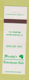 Matchbook Cover - Murphy's Townhouse Cafe Stamford CT