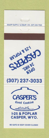 Matchbook Cover - Casper's Restaurant Casper WY