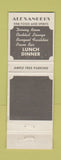 Matchbook Cover - Alexander's Restaurant Las Vegas NV girlie WEAR