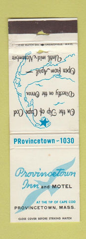 Matchbook Cover - Provincetown Inn Motel MA WORN