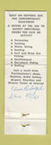 Matchbook Cover - Provincetown Inn Motel MA WORN