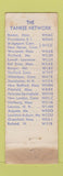 Matchbook Cover - Yankee Radio Network