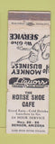 Matchbook Cover - Horse Shoe Cafe Benson AZ WORN