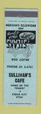 Matchbook Cover - Sullivan's Cafe Cedar City UT WEAR