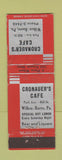 Matchbook Cover - Cronauer's Cafe Wilkes Barre PA WORN