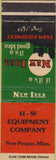 Matchbook Cover - New Idea Tractors New Prague MN