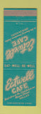 Matchbook Cover - Eatwell Cafe Dallas TX