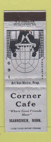 Matchbook Cover - Corner Cafe Mahnomen MN