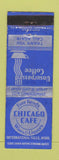 Matchbook Cover - Chicago Cafe International Falls MN WEAR