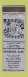 Matchbook Cover - Coronado Cafe St Paul MN