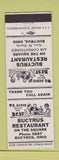 Matchbook Cover - Bucyrus Restaurant OH