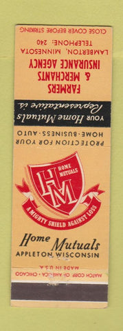 Matchbook Cover - Farmers and Merchants Insurance Lamberton MN low phone #