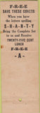 Matchbook Cover - The Shanty Denver CO red font