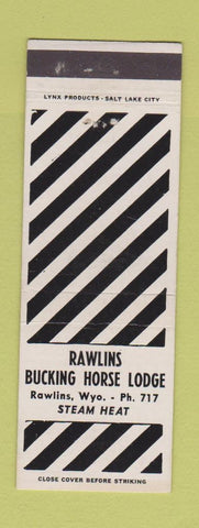 Matchbook Cover - Rawlins Bucking Horse Lodge WY low phone #
