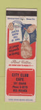 Matchbook Cover - City Club Cafe Des Moines IA