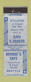 Matchbook Cover - George's Cafe Seattle WA