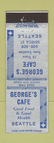 Matchbook Cover - George's Cafe Seattle WA