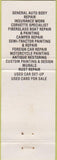 Matchbook Cover - Geiger Auto Body Neenah WI
