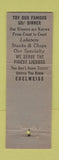 Matchbook Cover - Edelweiss Cafe Denver Colorado