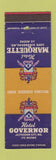 Matchbook Cover - Hotels Governor Marquette Jefferson City Cape Girardeau MO