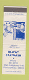 Matchbook Cover - Hi Way Car Wash Florissant MO